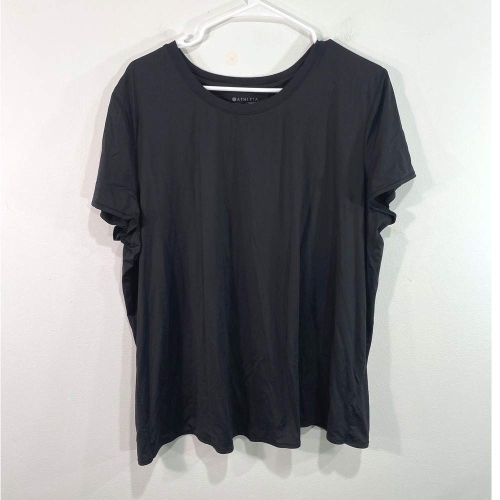 Athleta Black Short Sleeve Tee